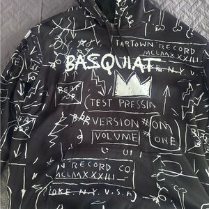 Reason Black and White Graphic Hoodie